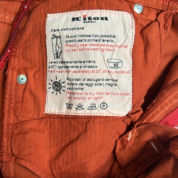 KITON 5 POCKETS 97% COTTON JEANS Sz 36 - Picture 7 of 13